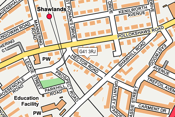 G41 3RJ map - OS OpenMap – Local (Ordnance Survey)