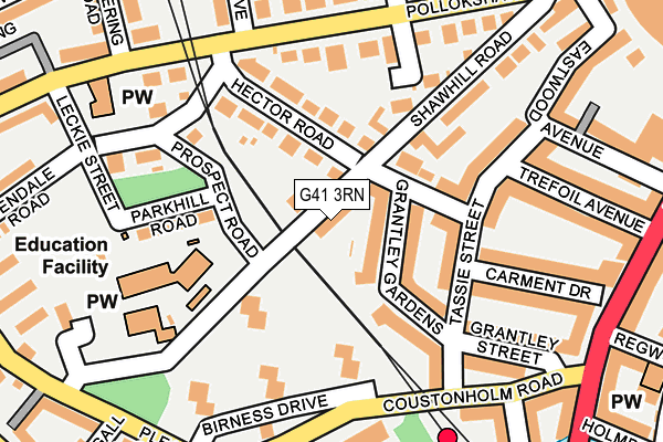 G41 3RN map - OS OpenMap – Local (Ordnance Survey)