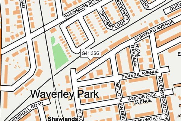 G41 3SG map - OS OpenMap – Local (Ordnance Survey)