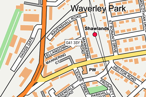 G41 3SY map - OS OpenMap – Local (Ordnance Survey)