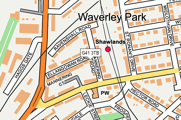 G41 3TB map - OS OpenMap – Local (Ordnance Survey)