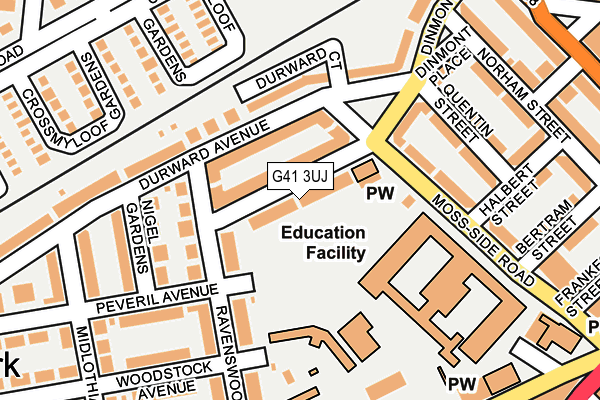 G41 3UJ map - OS OpenMap – Local (Ordnance Survey)