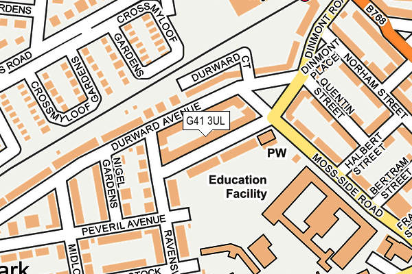 G41 3UL map - OS OpenMap – Local (Ordnance Survey)