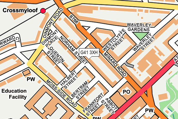 G41 3XH map - OS OpenMap – Local (Ordnance Survey)