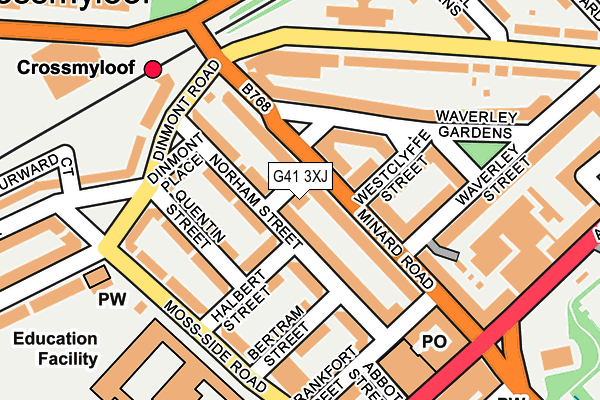 G41 3XJ map - OS OpenMap – Local (Ordnance Survey)