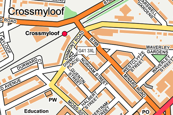 G41 3XL map - OS OpenMap – Local (Ordnance Survey)