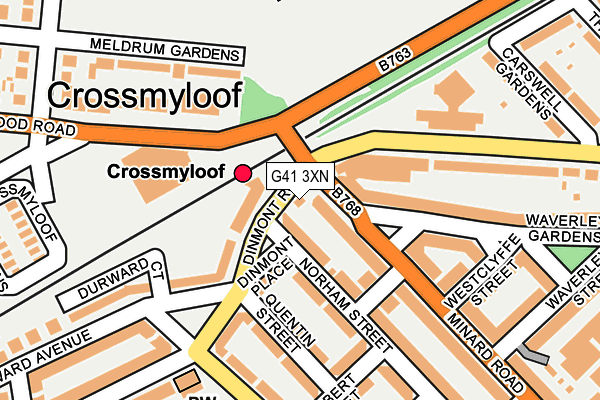 G41 3XN map - OS OpenMap – Local (Ordnance Survey)