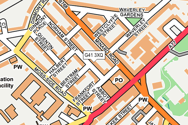 G41 3XQ map - OS OpenMap – Local (Ordnance Survey)