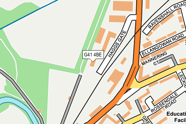 G41 4BE map - OS OpenMap – Local (Ordnance Survey)