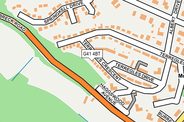 G41 4BT map - OS OpenMap – Local (Ordnance Survey)