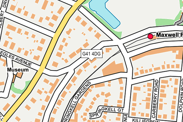 G41 4DG map - OS OpenMap – Local (Ordnance Survey)
