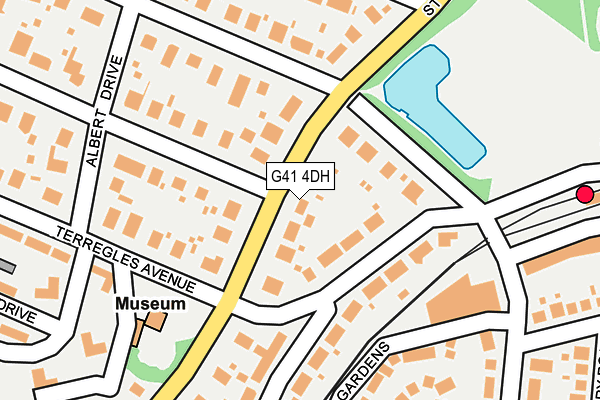 G41 4DH map - OS OpenMap – Local (Ordnance Survey)