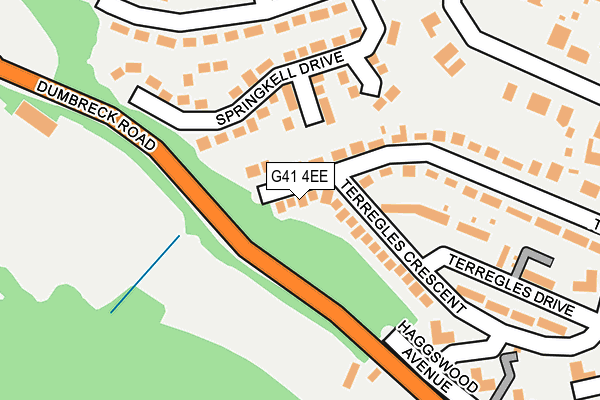 G41 4EE map - OS OpenMap – Local (Ordnance Survey)