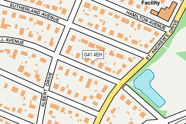 G41 4EH map - OS OpenMap – Local (Ordnance Survey)