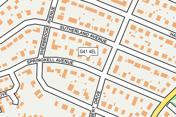 G41 4EL map - OS OpenMap – Local (Ordnance Survey)