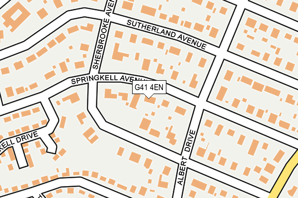 G41 4EN map - OS OpenMap – Local (Ordnance Survey)