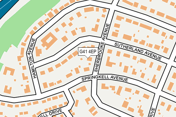 G41 4EP map - OS OpenMap – Local (Ordnance Survey)