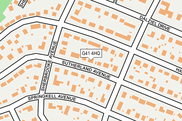 G41 4HQ map - OS OpenMap – Local (Ordnance Survey)