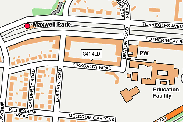 G41 4LD map - OS OpenMap – Local (Ordnance Survey)
