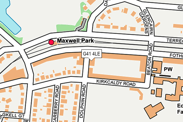 G41 4LE map - OS OpenMap – Local (Ordnance Survey)