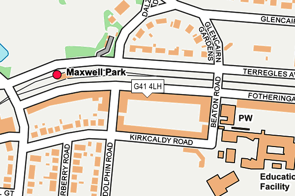 G41 4LH map - OS OpenMap – Local (Ordnance Survey)