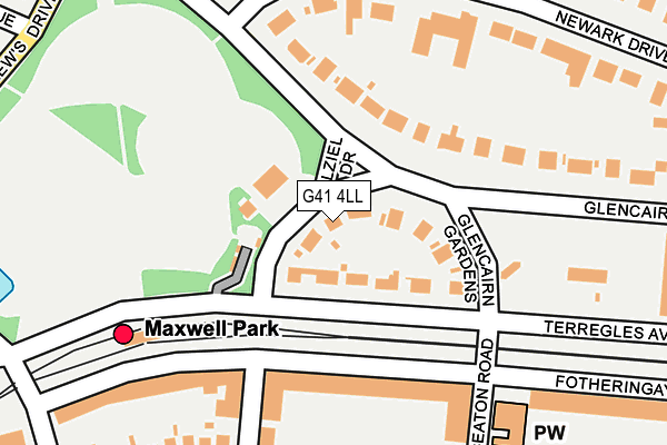 G41 4LL map - OS OpenMap – Local (Ordnance Survey)