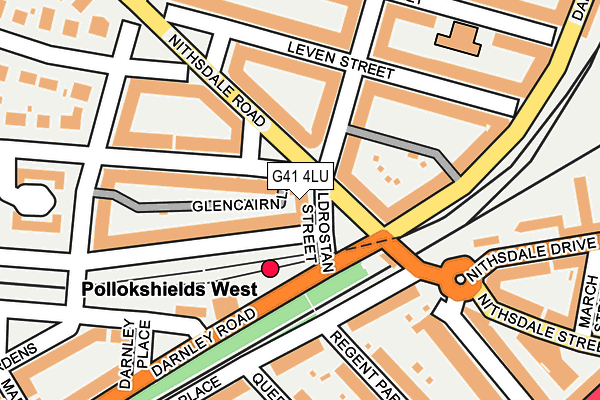 G41 4LU map - OS OpenMap – Local (Ordnance Survey)