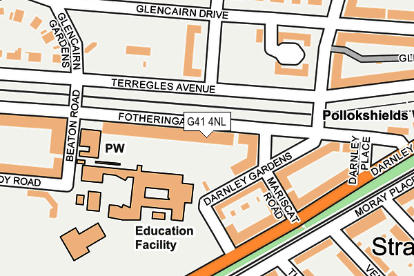 G41 4NL map - OS OpenMap – Local (Ordnance Survey)