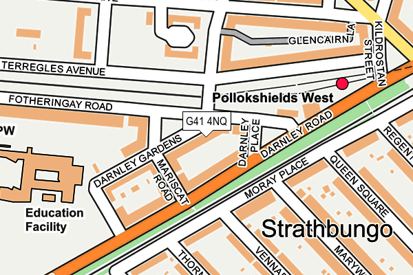 G41 4NQ map - OS OpenMap – Local (Ordnance Survey)