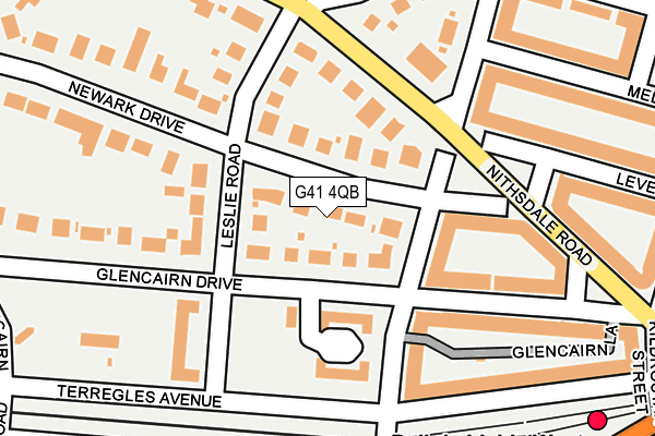 G41 4QB map - OS OpenMap – Local (Ordnance Survey)