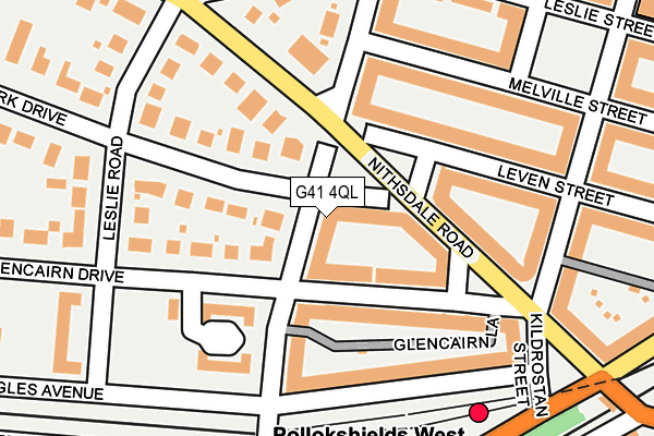 G41 4QL map - OS OpenMap – Local (Ordnance Survey)