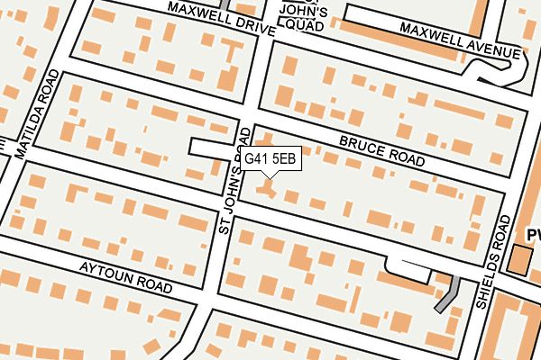 G41 5EB map - OS OpenMap – Local (Ordnance Survey)