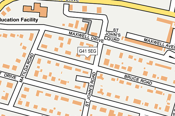 G41 5EG map - OS OpenMap – Local (Ordnance Survey)