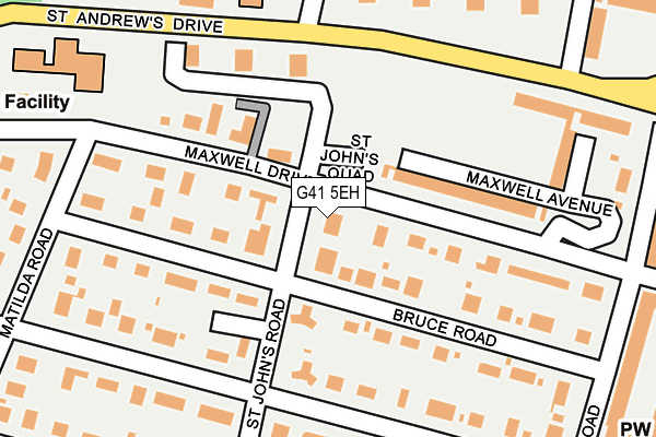 G41 5EH map - OS OpenMap – Local (Ordnance Survey)