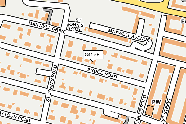 G41 5EJ map - OS OpenMap – Local (Ordnance Survey)
