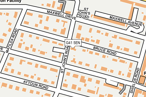 G41 5EN map - OS OpenMap – Local (Ordnance Survey)