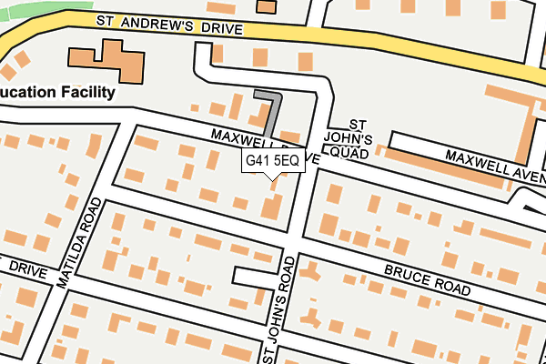 G41 5EQ map - OS OpenMap – Local (Ordnance Survey)