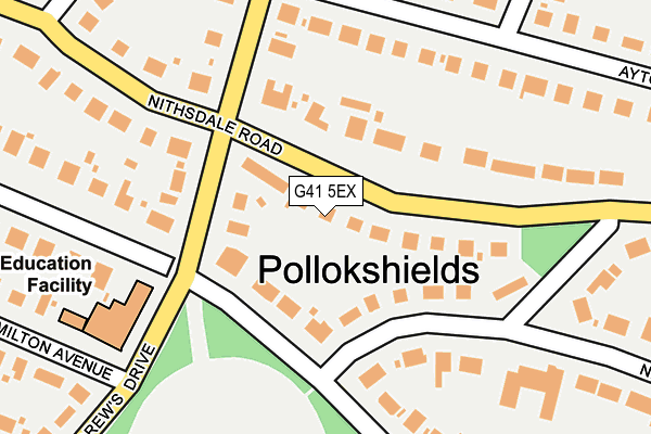 G41 5EX map - OS OpenMap – Local (Ordnance Survey)