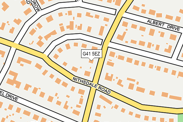 G41 5EZ map - OS OpenMap – Local (Ordnance Survey)