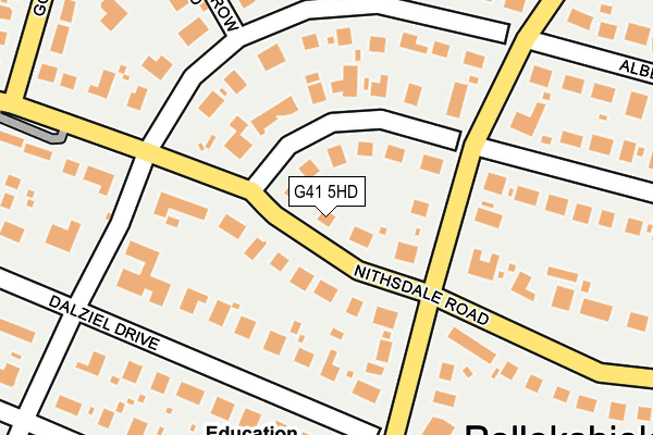 G41 5HD map - OS OpenMap – Local (Ordnance Survey)