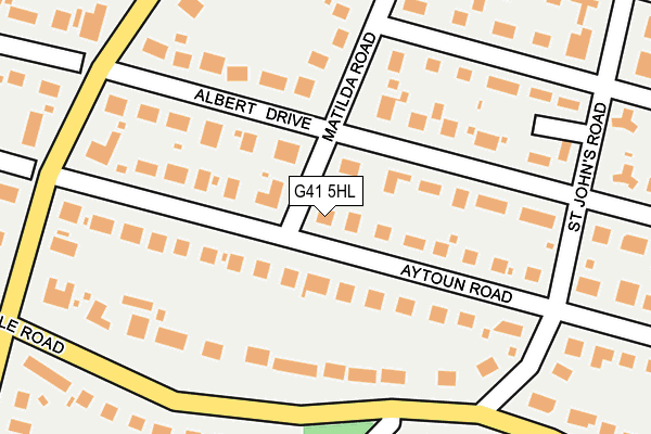 G41 5HL map - OS OpenMap – Local (Ordnance Survey)