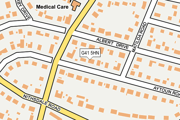 G41 5HN map - OS OpenMap – Local (Ordnance Survey)