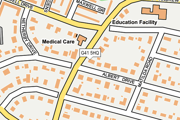 G41 5HQ map - OS OpenMap – Local (Ordnance Survey)