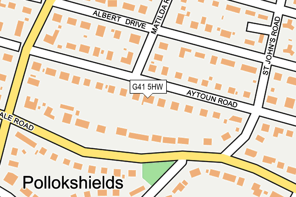 G41 5HW map - OS OpenMap – Local (Ordnance Survey)