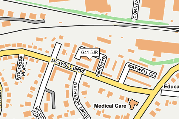 G41 5JR map - OS OpenMap – Local (Ordnance Survey)