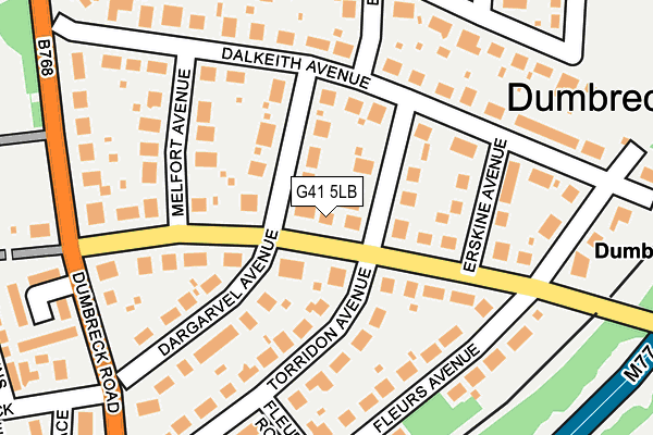 G41 5LB map - OS OpenMap – Local (Ordnance Survey)