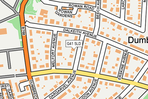 G41 5LD map - OS OpenMap – Local (Ordnance Survey)