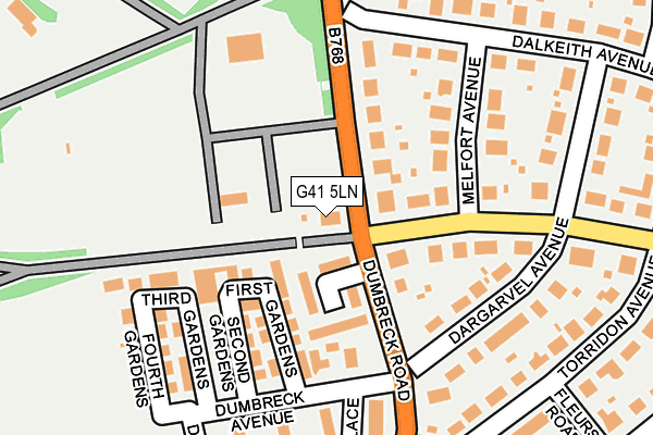 G41 5LN map - OS OpenMap – Local (Ordnance Survey)