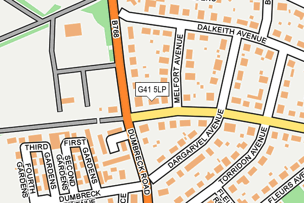 G41 5LP map - OS OpenMap – Local (Ordnance Survey)