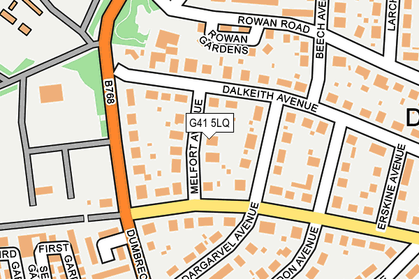 G41 5LQ map - OS OpenMap – Local (Ordnance Survey)